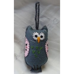 Hibou en Tissu Suspendu