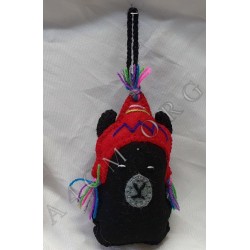 Lama avec Chullo en Tissu Suspendu