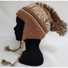 Chullo Pompon Clasico Marron 100% Alpaga