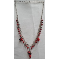 Collier Huayruro Métal