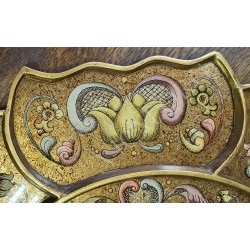 Miroir Peinture sous Verre Unique