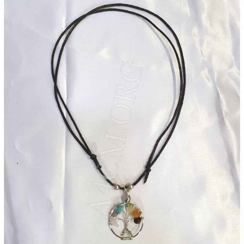 Petit Collier Arbre de Vie Pierres Naturelles