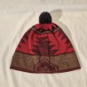 Bonnet Chacana Marron et Rouge 50% Alpaga