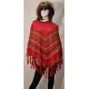 Poncho Delphina Rouge en alpaga