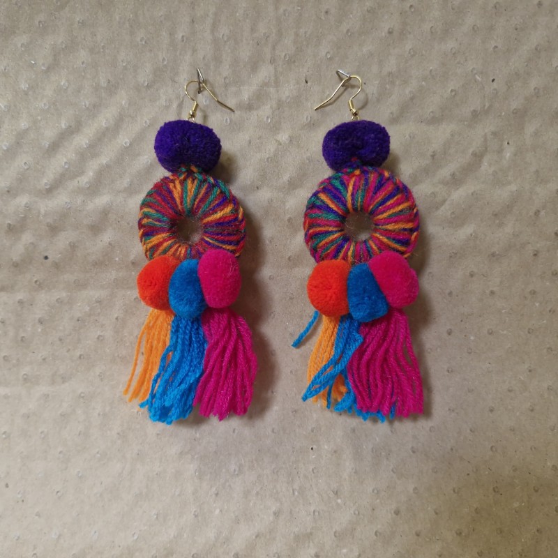 Boucles d'oreilles Traditionnelles du Pérou Kenzly