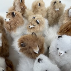 Décoration Alpaga Baby véritable miniature