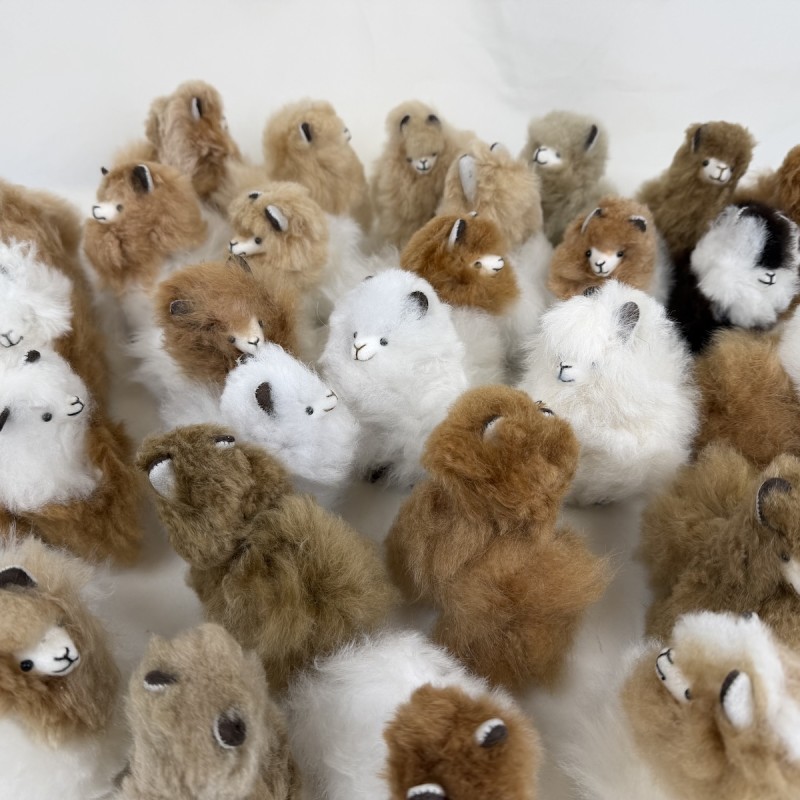 Décoration Alpaga Baby véritable miniature