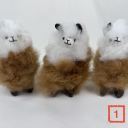 Décoration Alpaga Baby véritable miniature