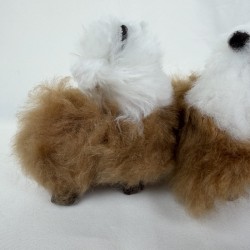 Décoration Alpaga Baby véritable miniature