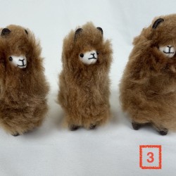 Décoration Alpaga Baby véritable miniature