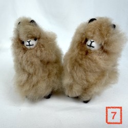 Décoration Alpaga Baby véritable miniature