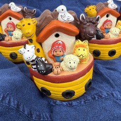 Arche de Noé Photophore Dibujo en Céramique