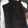 Robe Alicia Noire sans manche coton