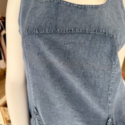 Robe Clea Bleu Jean sans manche coton