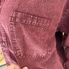 Chemise Manches Longues Verso Bordeaux coton