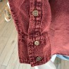 Chemise Manches Longues Verso Bordeaux coton