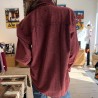 Chemise Manches Longues Verso Bordeaux coton