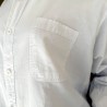 Chemise Manches Longues Verso Blanche coton