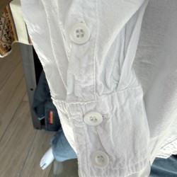 Chemise Manches Longues Verso Blanche coton