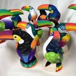 Toucans en Balsa 8 cm