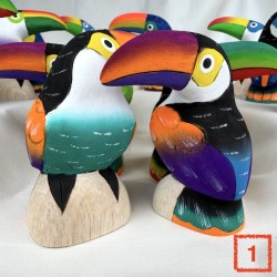 Toucans en Balsa 8 cm
