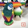 Toucans en Balsa 8 cm