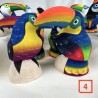 Toucans en Balsa 8 cm
