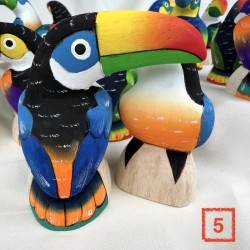 Toucans en Balsa 8 cm