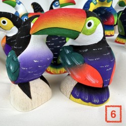 Toucans en Balsa 8 cm