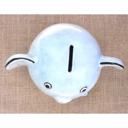 Tirelire éléphant en terre cuite