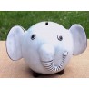 Tirelire éléphant en terre cuite