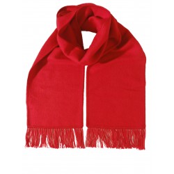 Écharpe unie à Franges en alpaga